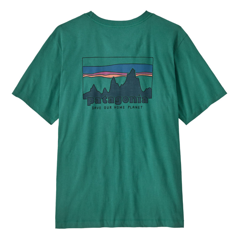 Pánské tričko Patagonia '73 SKYLINE T-SHIRT  - tmavě zelená