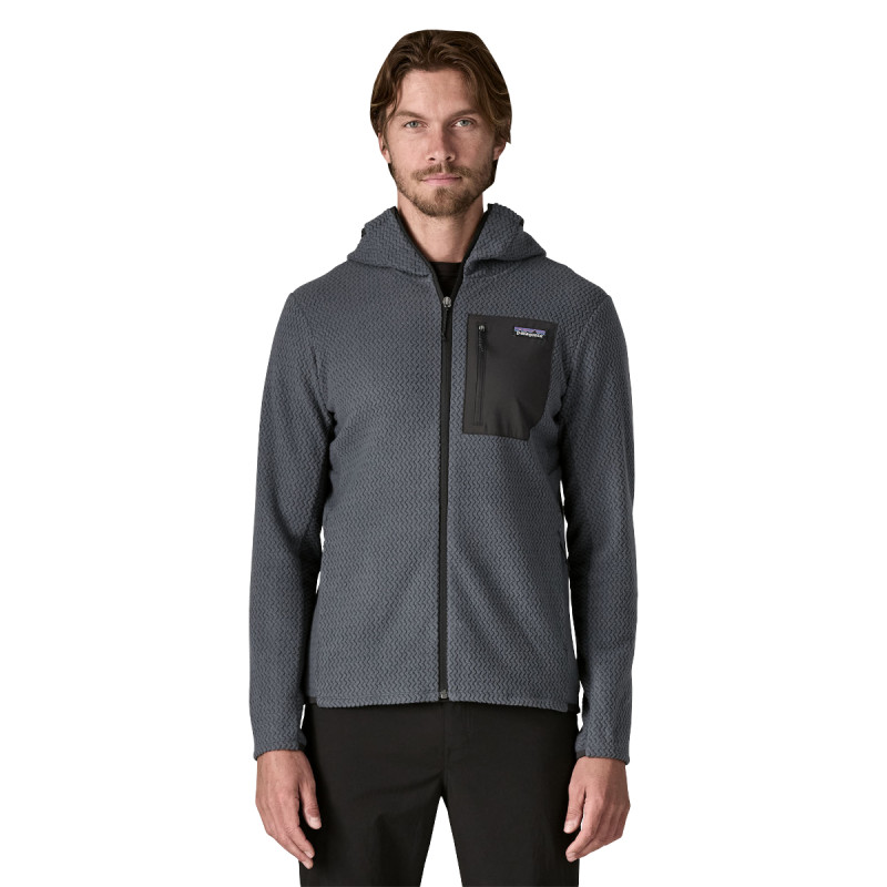 Pánska mikina Patagonia R1 AIR FULL-ZIP HOODY  - šedá