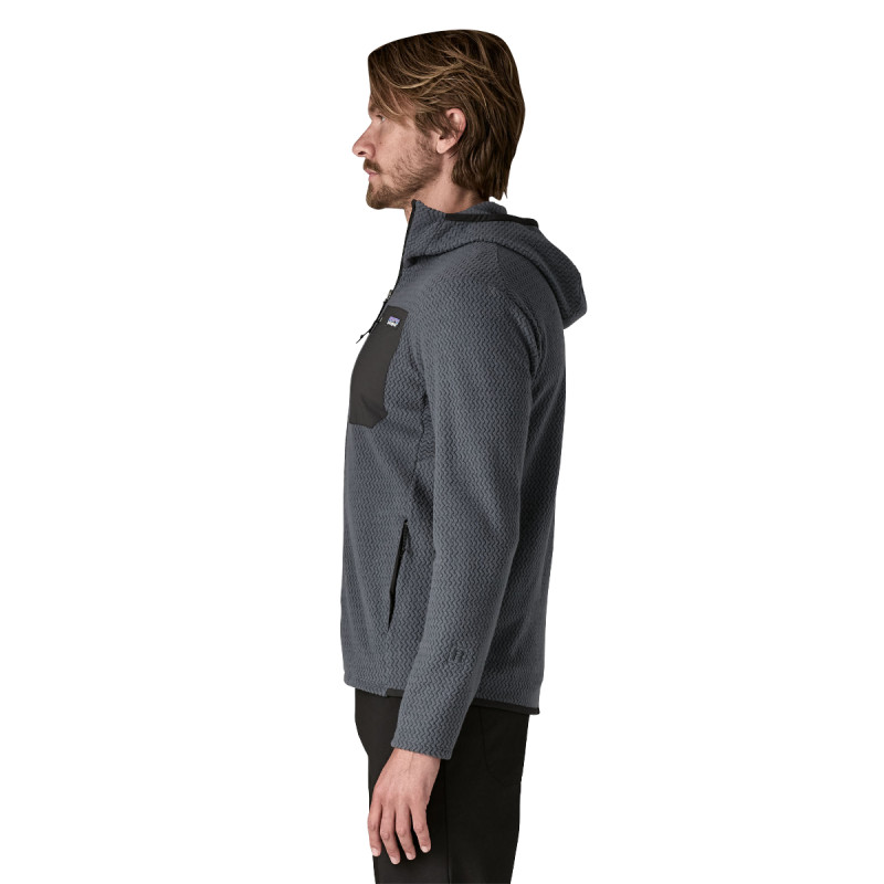 Pánska mikina Patagonia R1 AIR FULL-ZIP HOODY  - šedá