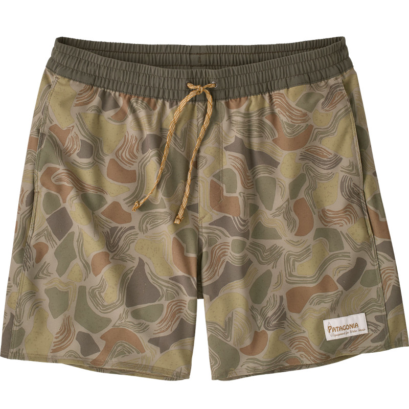 Pánske plavky Patagonia HYDROPEAK VOLLEY SHORTS - 16"  - svetlo hnedá