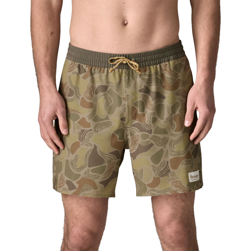 Pánske plavky Patagonia HYDROPEAK VOLLEY SHORTS - 16"  - svetlo hnedá
