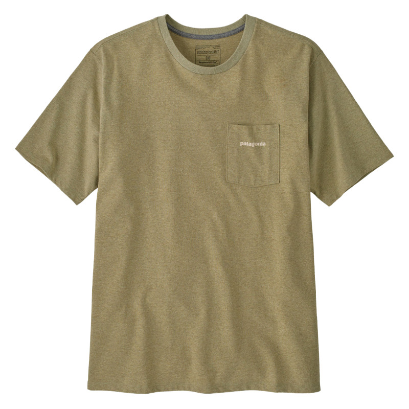 Pánske tričko Patagonia BOARDSHORT LOGO POCKET RESPONSIBILI-TEE  - khaki