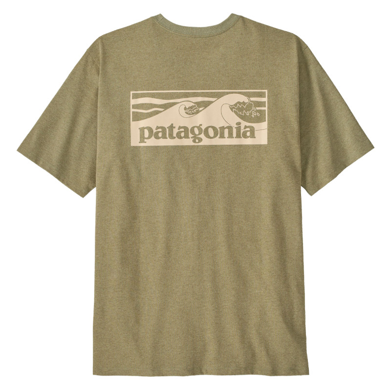 Pánske tričko Patagonia BOARDSHORT LOGO POCKET RESPONSIBILI-TEE  - khaki