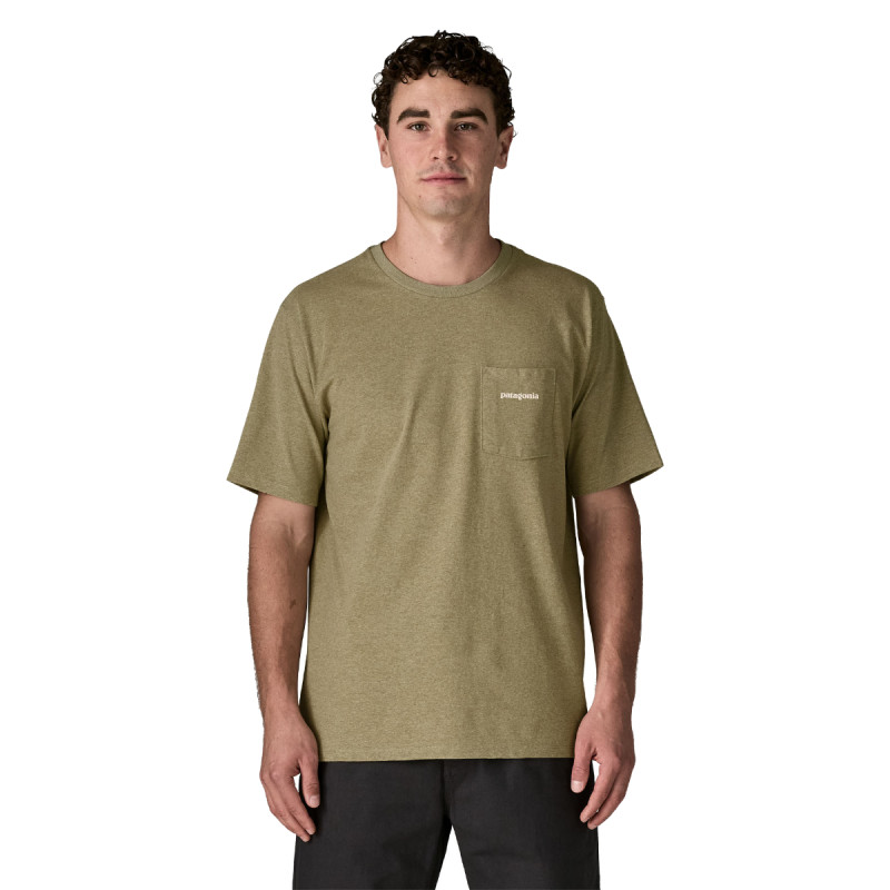 Pánske tričko Patagonia BOARDSHORT LOGO POCKET RESPONSIBILI-TEE  - khaki