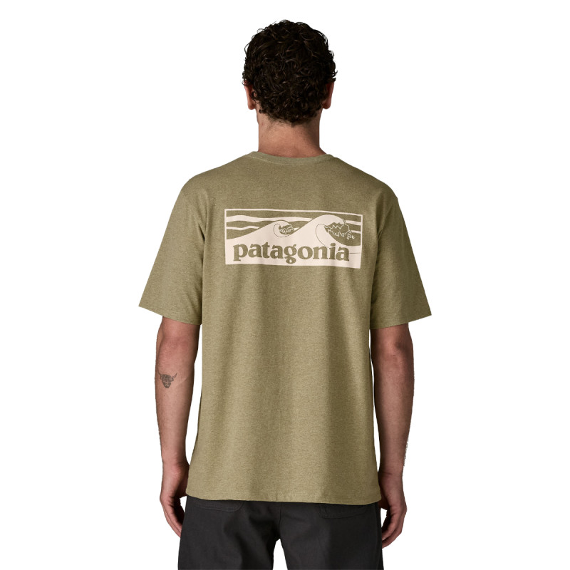 Pánske tričko Patagonia BOARDSHORT LOGO POCKET RESPONSIBILI-TEE  - khaki