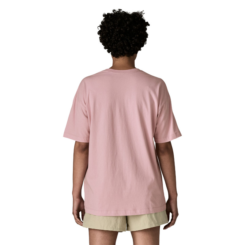 Dámské tričko Patagonia '95 OVAL LOGO OVERSIZED T-SHIRT  - světle růžová