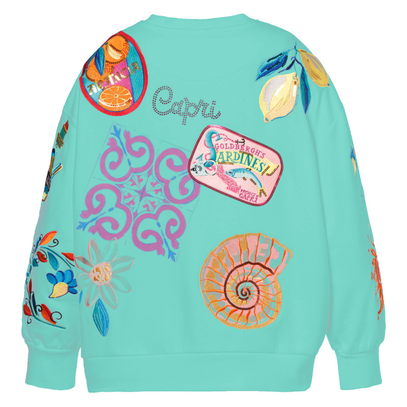 Dámská mikina Goldbergh SERAPHINA  - světle modrá