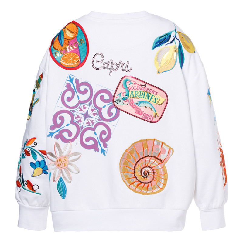 Dámská mikina Goldbergh SERAPHINA  - bílá