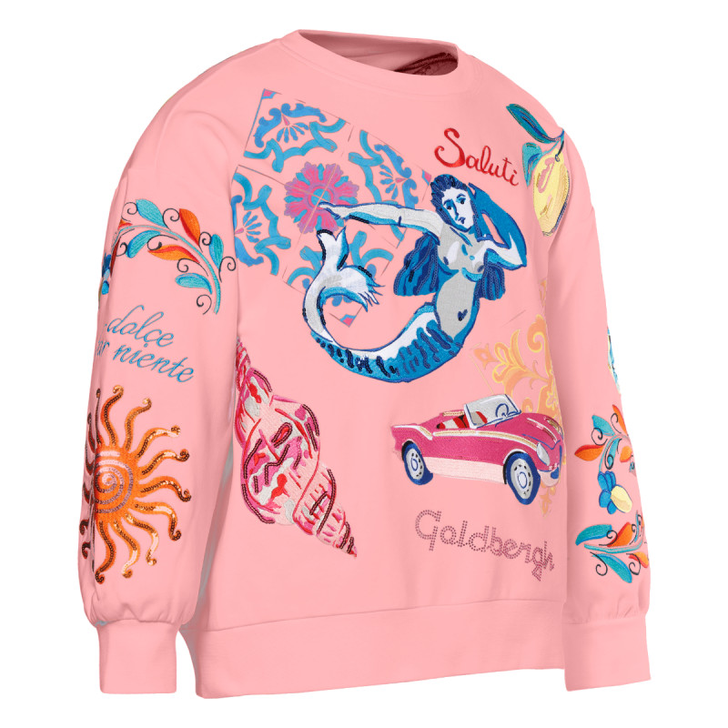 Dámska mikina Goldbergh SERAPHINE  - ružová