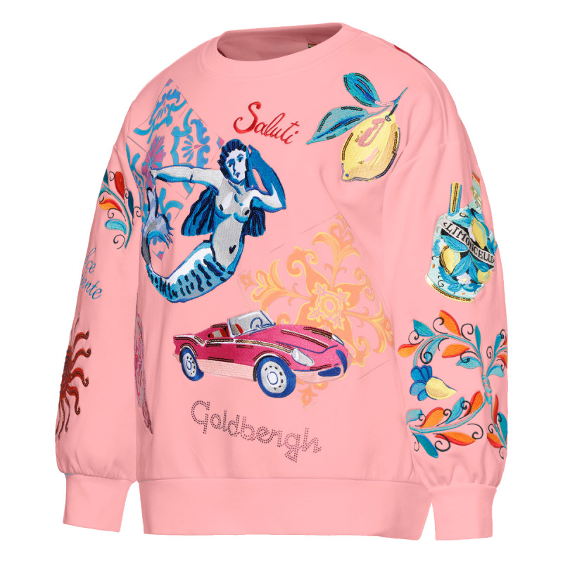 Dámska mikina Goldbergh SERAPHINE  - ružová