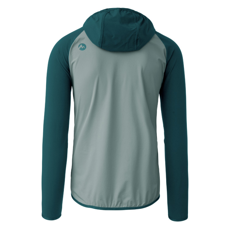 Pánská mikina Martini Sportswear HILLCLIMB HYBRID HOODED  - petrolejová