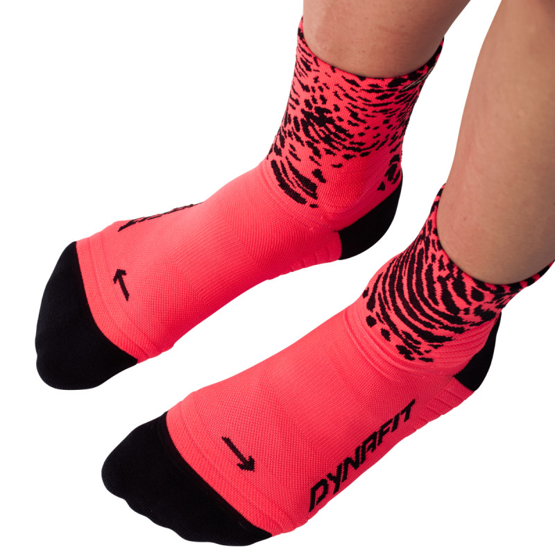 Běžecké ponožky Dynafit RUN WILD MID  - červená