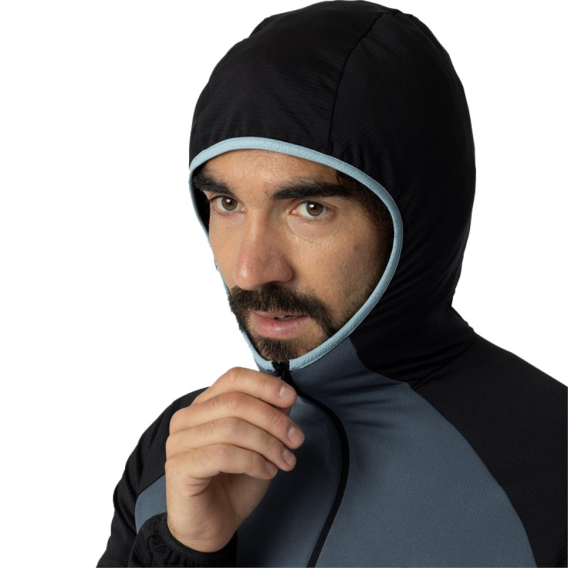 Pánská mikina Dynafit TRANSALPER LIGHT POLARTEC HOODED JACKET  - tmavě šedá