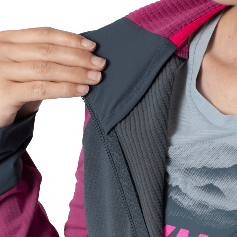 Dámská mikina Dynafit TRANSALPER THERMAL HOODED JACKET  - tmavě šedá