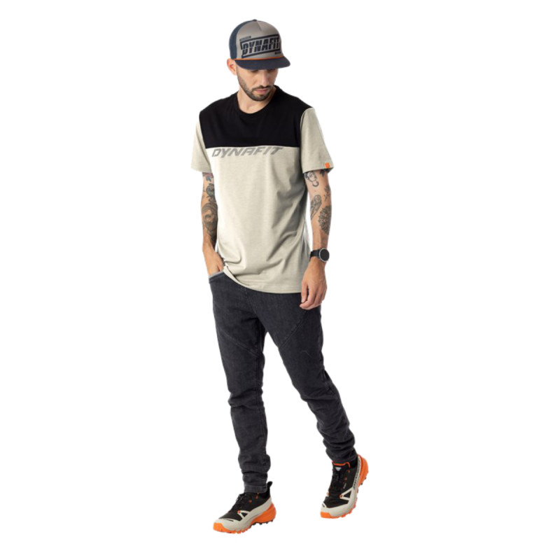 Pánske funkčné tričko Dynafit 24/7 DRIRELEASE T-SHIRT  - béžová