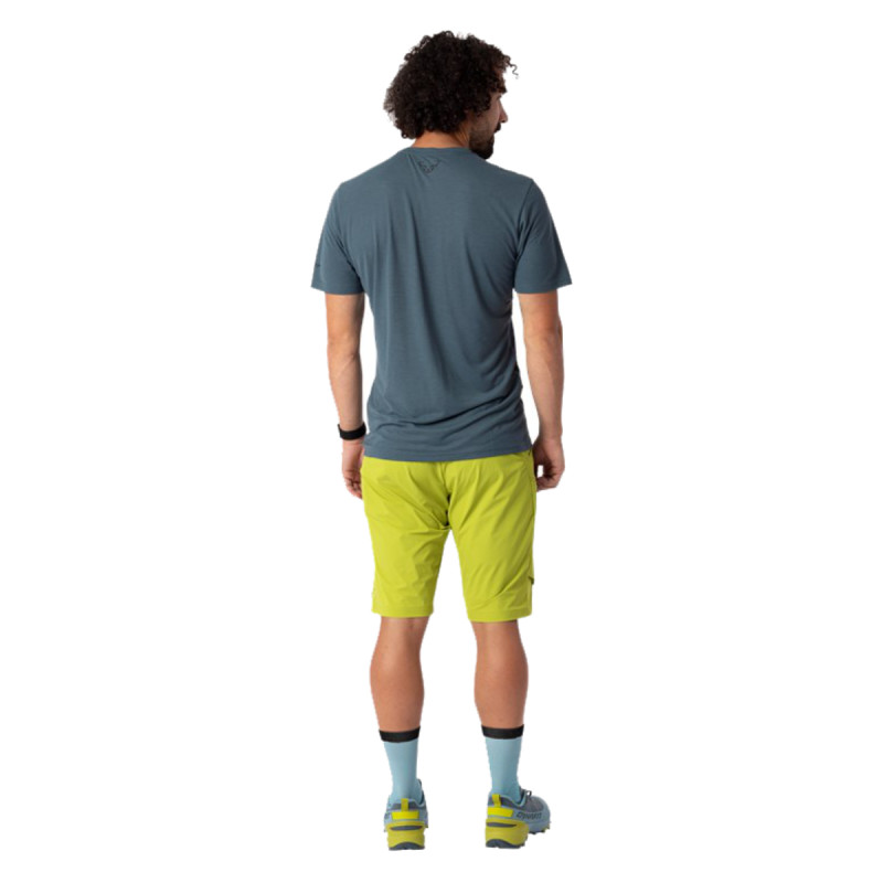 Pánske funkčné tričko Dynafit TRANSALPER GRAPHIC SHIRT  - tmavo šedá