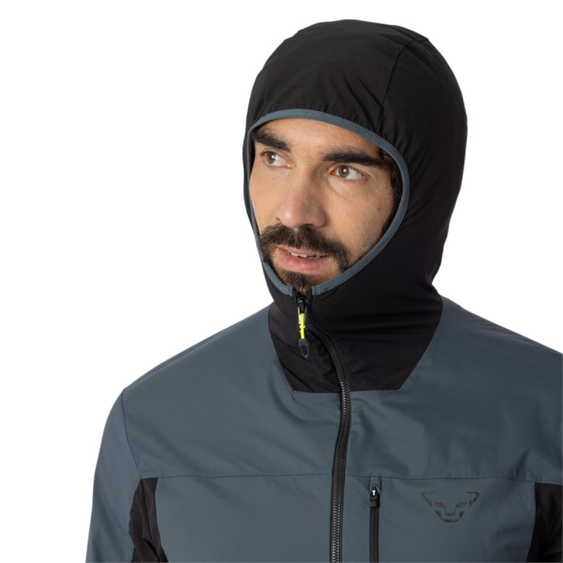 Pánska mikina Dynafit TRAVERSE INSULATION HOODED JACKET  - tmavo šedá