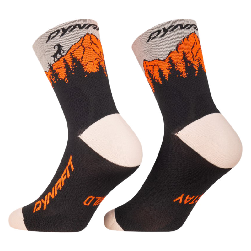 Ponožky Dynafit TRAVERSE MID  - oranžová