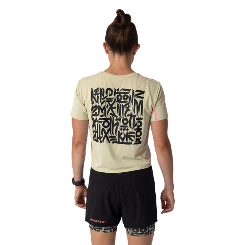 Dámské funkční tričko Dynafit TRAIL T-SHIRT  - béžová