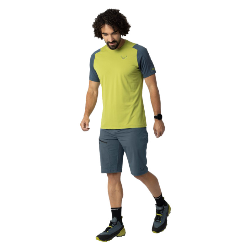 Pánske funkčné tričko Dynafit TRANSALPER SHORT-SLEEVED  - svetlo zelená