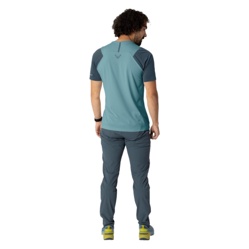 Pánské funkční tričko Dynafit TRANSALPER SHORT-SLEEVED  - světle modrá