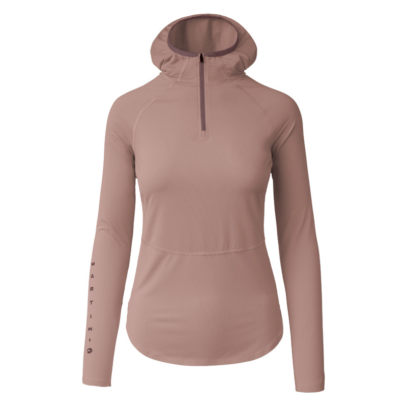 Dámská mikina Martini Sportswear HILLCLIMB PROTEC HOODED  - světle hnědá