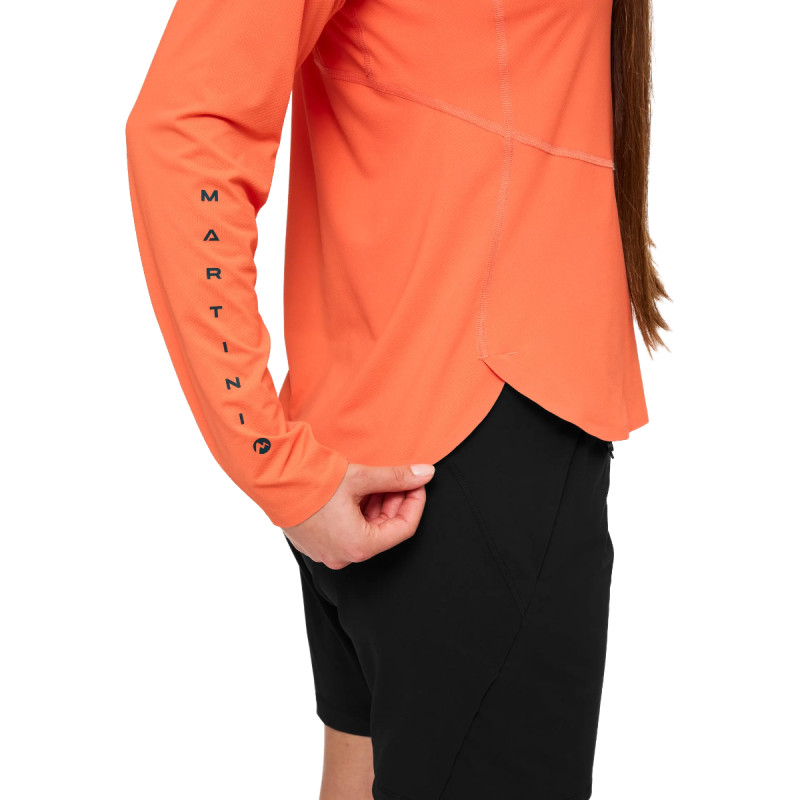 Dámske funkčné tričko Martini Sportswear HILLCLIMB PROTEC HOODED  - svetlo hnedá