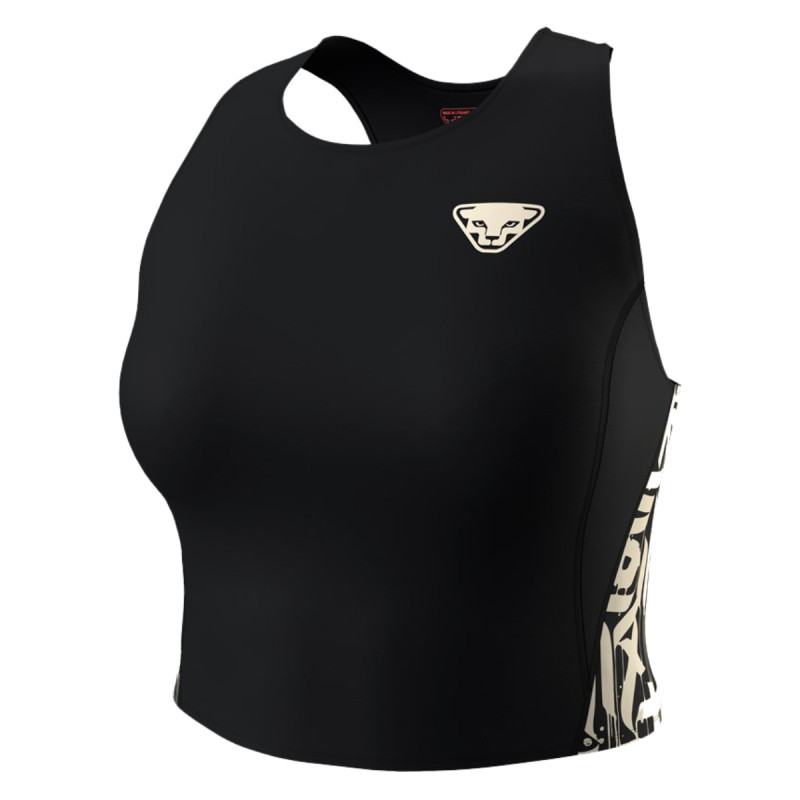 Dámské funkční tričko Dynafit TRAIL CROP TOP  - černá