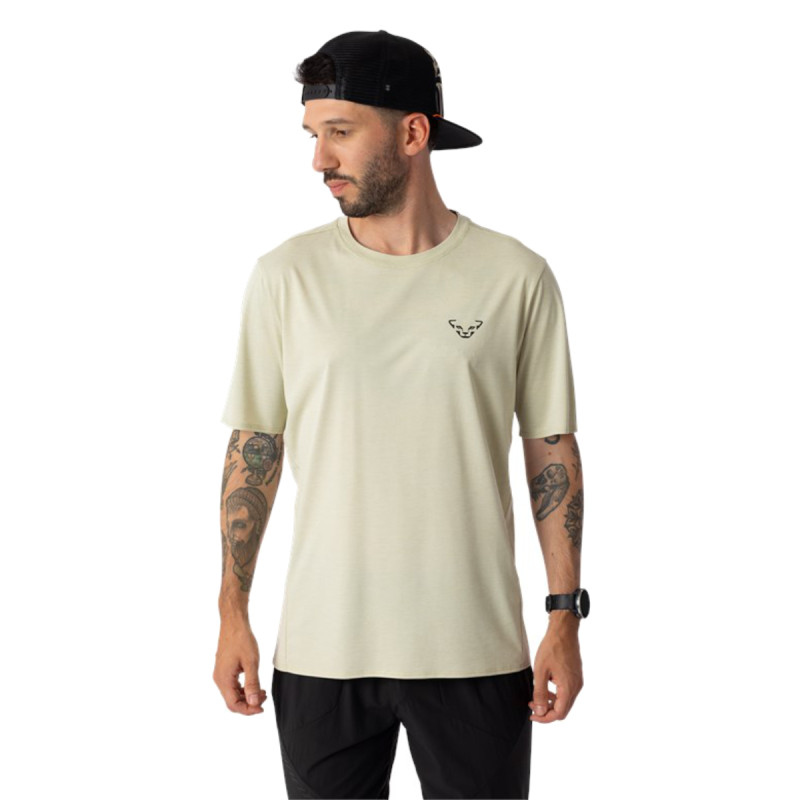 Pánské funkční tričko Dynafit TRAIL T-SHIRT  - béžová
