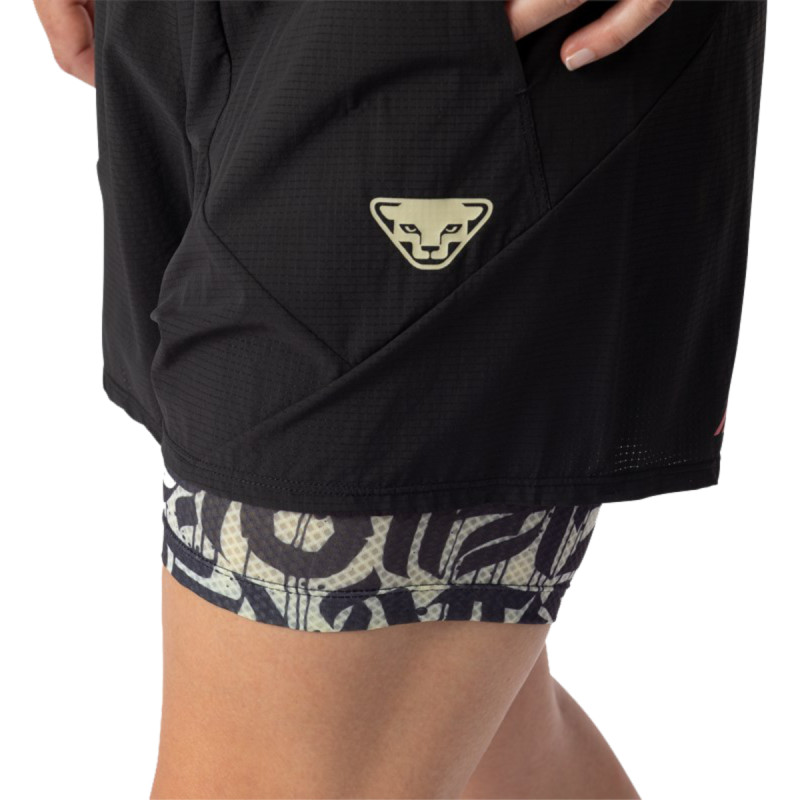 Dámské kraťasy Dynafit TRAIL 2IN1 SHORT  - černá