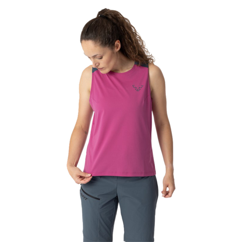 Dámske tielko Dynafit TRANSALPER TANK  - tmavo ružová