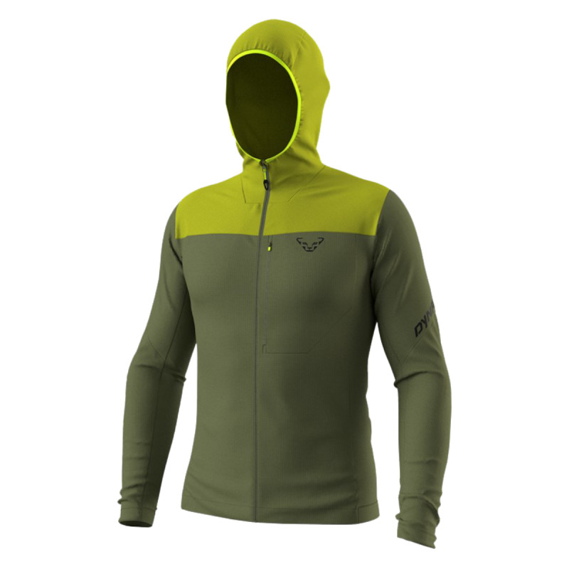 Pánská mikina Dynafit TRAVERSE THERMAL HOODED JACKET  - tmavě zelená