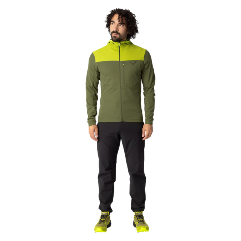 Pánská mikina Dynafit TRAVERSE THERMAL HOODED JACKET  - tmavě zelená