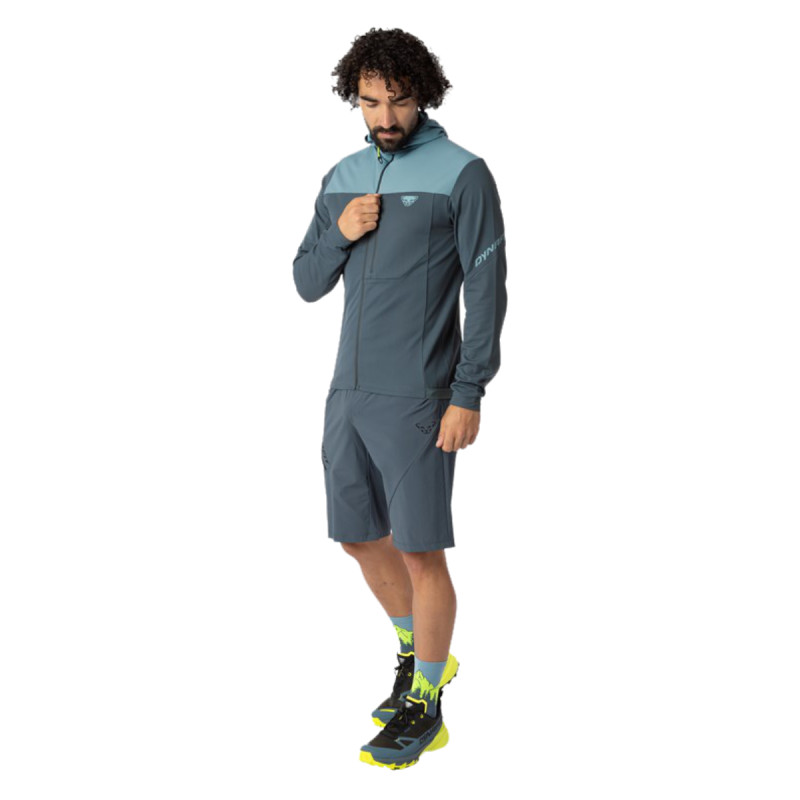 Pánská mikina Dynafit TRAVERSE THERMAL HOODED JACKET  - tmavě šedá