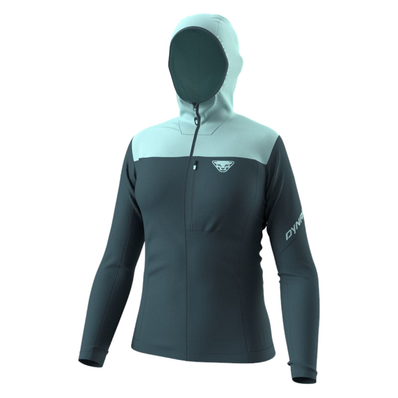 Dámská mikina Dynafit TRAVERSE THERMAL HOODED JACKET  - tmavě šedá