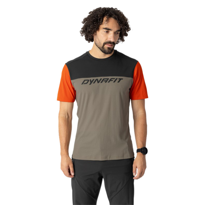 Pánské funkční tričko Dynafit TRAVERSE LIGHT T-SHIRT  - světle hnědá