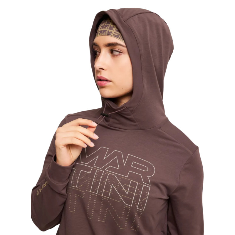 Dámska mikina Martini Sportswear ALPMATE ROOTS ML HOODY  - fialová