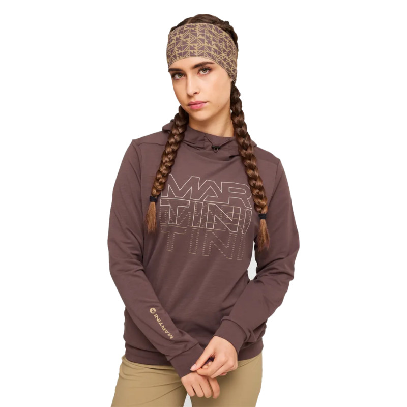Dámská mikina Martini Sportswear ALPMATE ROOTS ML HOODY  - béžová