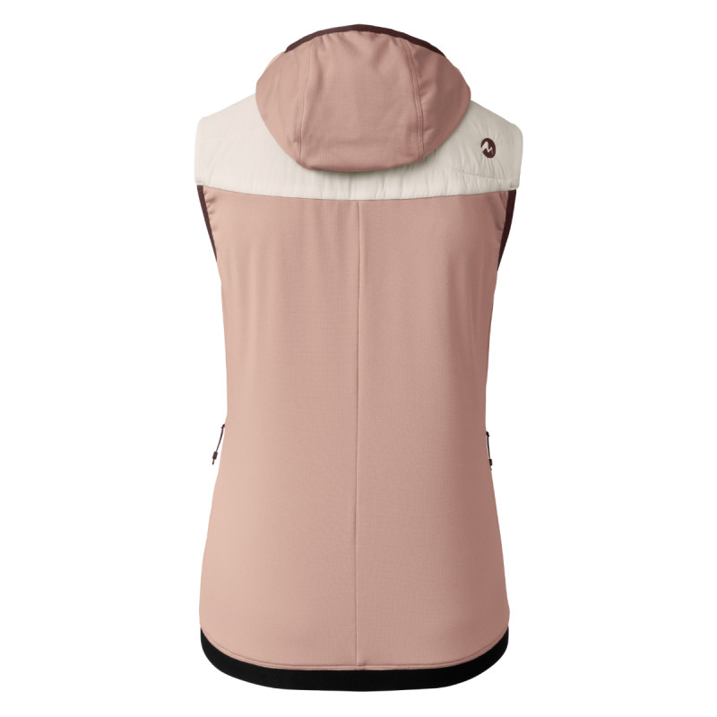 Dámská vesta Martini Sportswear ALPMATE IN HYBRID HOODED  - béžová