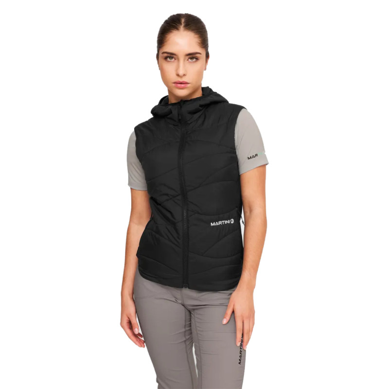 Dámská vesta Martini Sportswear ALPMATE IN HYBRID HOODED  - béžová