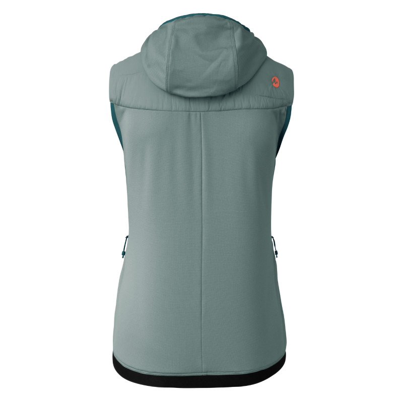 Dámská vesta Martini Sportswear ALPMATE IN HYBRID HOODED  - světle zelená