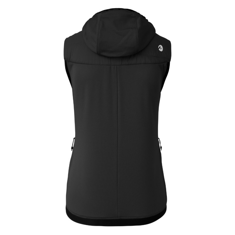 Dámská vesta Martini Sportswear ALPMATE IN HYBRID HOODED  - černá