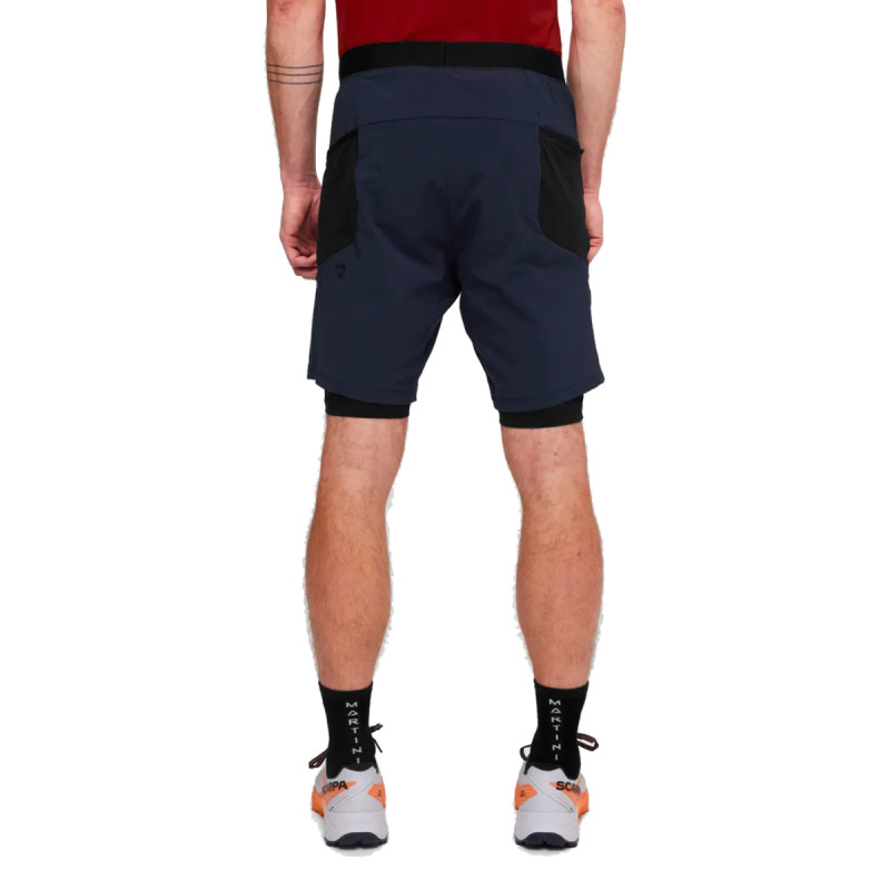 Pánské kraťasy Martini Sportswear HILLCLIMB 2IN1  - tmavě modrá