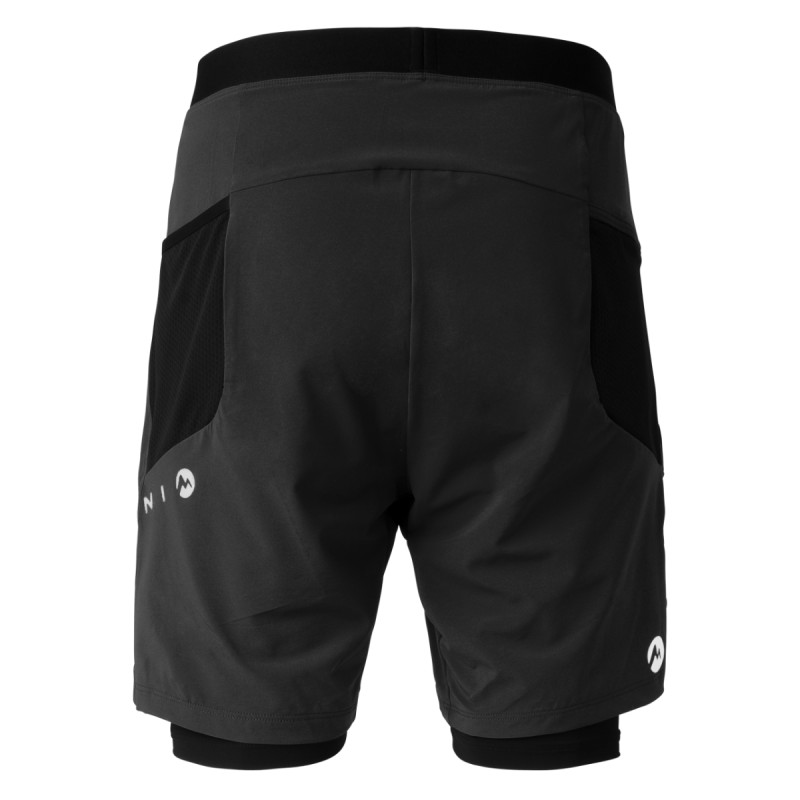 Pánské kraťasy Martini Sportswear HILLCLIMB 2IN1  - černá