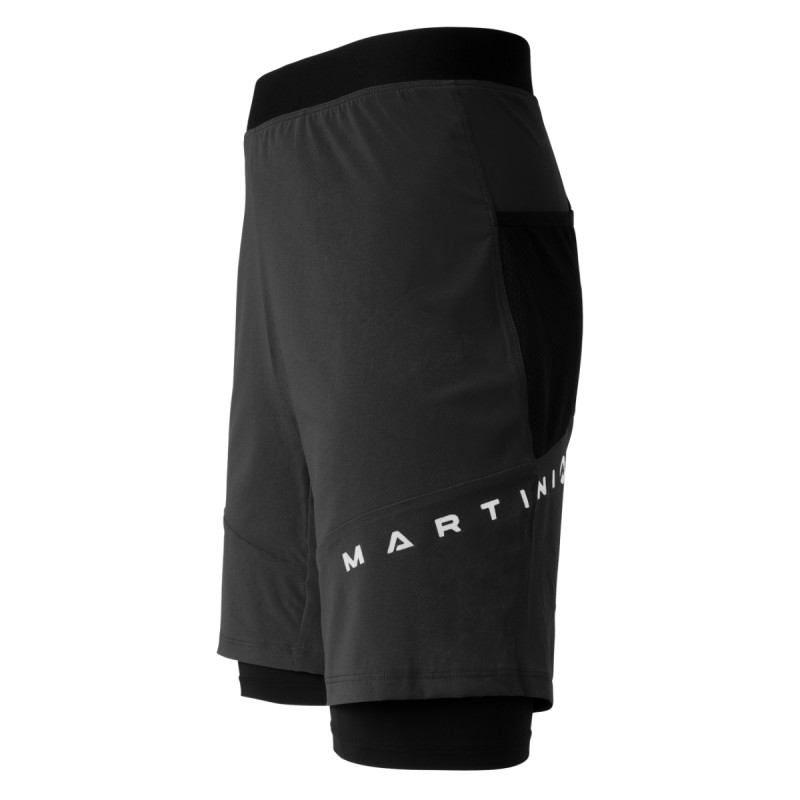 Pánské kraťasy Martini Sportswear HILLCLIMB 2IN1  - černá