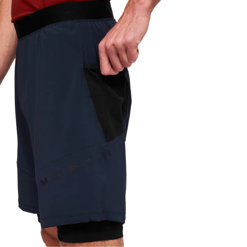 Pánské kraťasy Martini Sportswear HILLCLIMB 2IN1  - černá