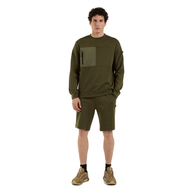 Pánska mikina RH+ LAND SWEATSHIRT  - khaki