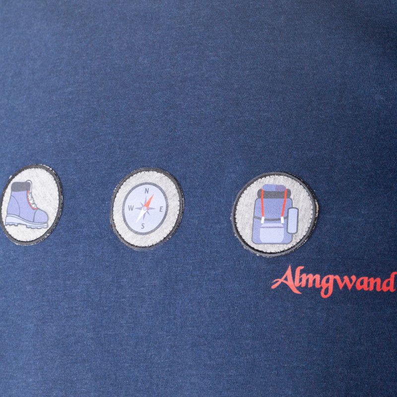 Pánské tričko Almgwand WALDEGGERALM  - tmavě modrá