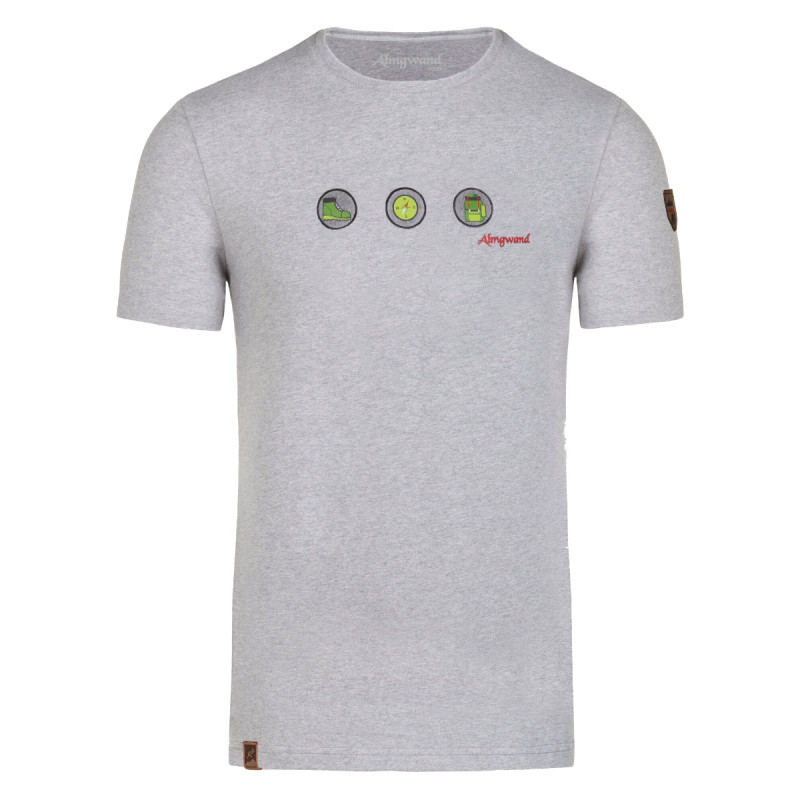 Pánské tričko Almgwand WALDEGGERALM  - šedá