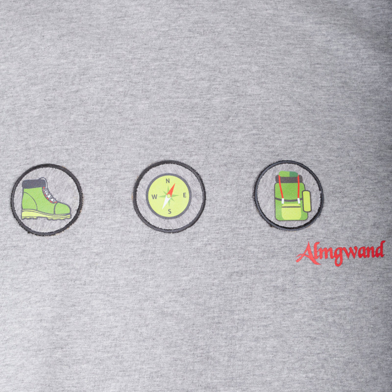 Pánské tričko Almgwand WALDEGGERALM  - šedá